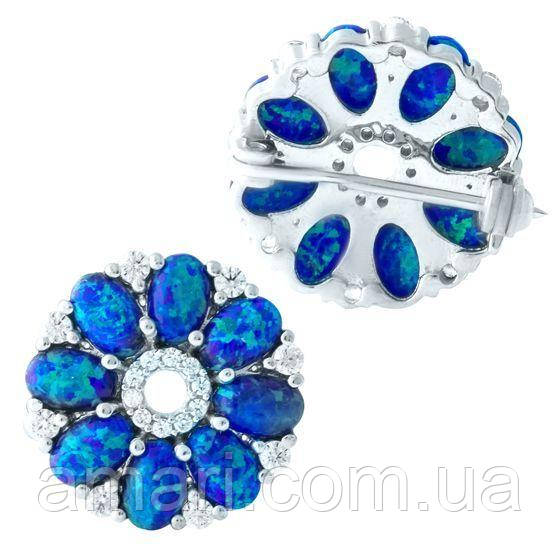 Срібна брошка Komilfo з опалом 1.931ct (1925638)