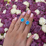 Срібні сережки Komilfo з опалом 5.19ct (2169956), фото 5