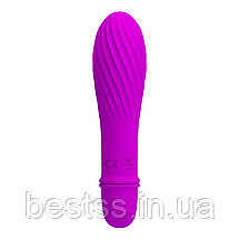 Вібратор невеликого розміру з 10 режимами вібрації Pretty Love Solomon Purple – потужне задоволення у компактному розмірі!, фото 2