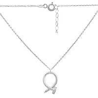 Срібне кольє Komilfo з фіанітами, вага виробу 5,86 г (2175285) 400450 розмір