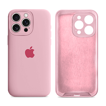 Чохол Silicone case Full Camera Protective для IPhone 12 Pro max Pink рожевий