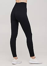 Легінси жіночі в рубчик з пуш-ап LEGGINGS RIB 18865 L-XL чорні ID 5055481, фото 2