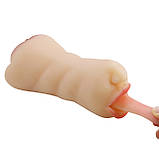 Двосторонній реалістичний мастурбатор Crazy Bull Sarah Masturbator Flesh, фото 6