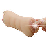 Двосторонній реалістичний мастурбатор Crazy Bull Sarah Masturbator Flesh, фото 7