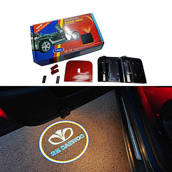 Світлодіодне підсвічування на дверях автомобіля з логотипом Daewoo