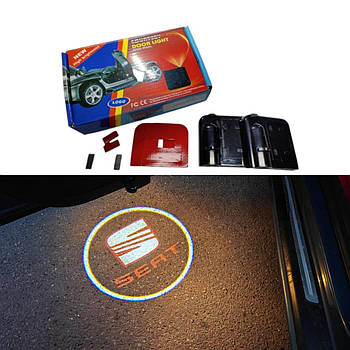 Світлодіодне підсвічування на дверях автомобіля з логотипомSEAT