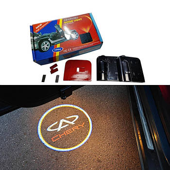 Світлодіодне підсвічування на дверях автомобіля з логотипом Chery