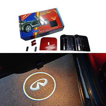 Світлодіодне підсвічування на дверях автомобіля з логотипом INFINITI