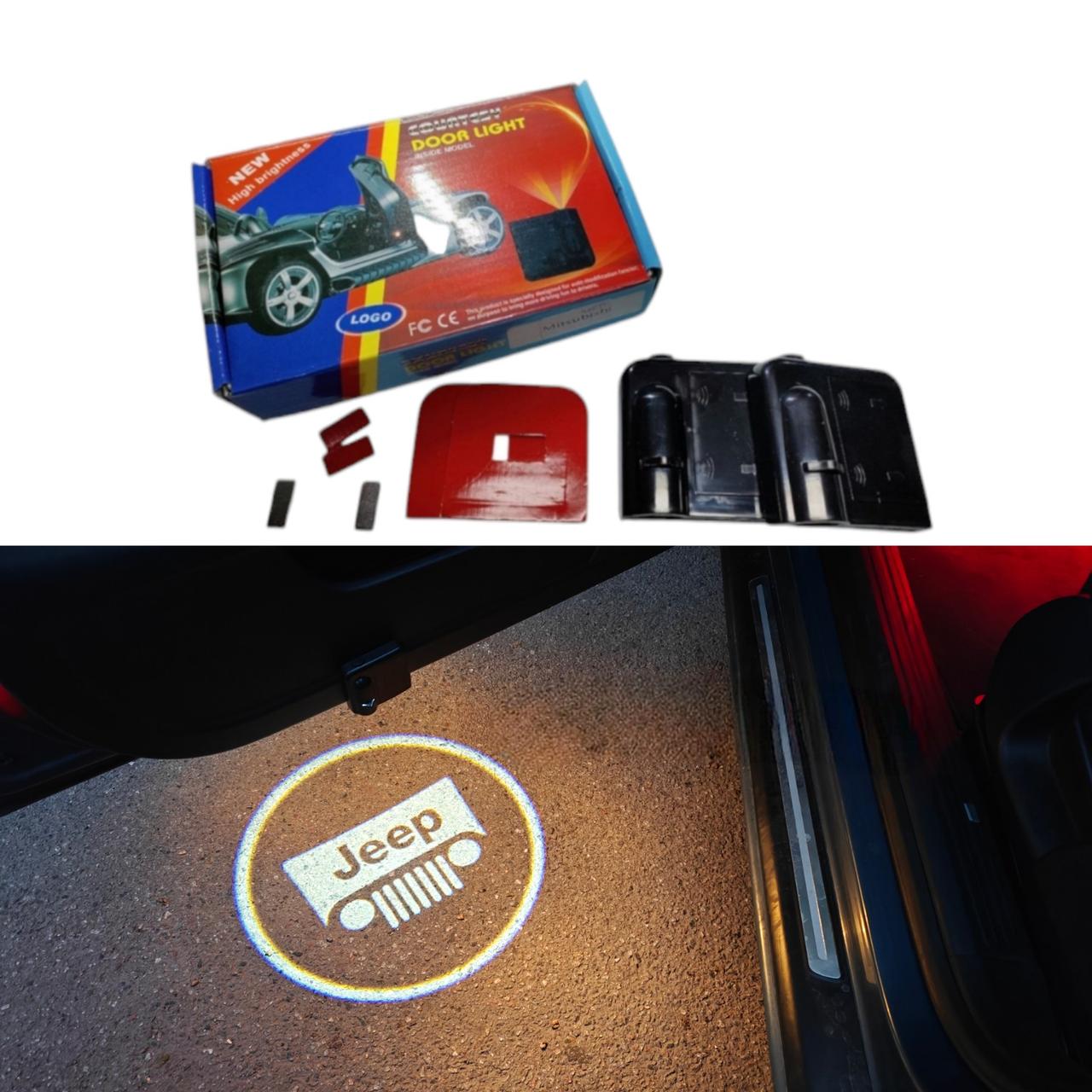 Світлодіодне підсвічування на дверях автомобіля з логотипом JEEP, фото 1