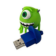 Флеш-накопичувач Wibrand USB 2.0 Mike Wazowski 16Gb Green, фото 6