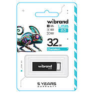 Флеш-накопичувач Wibrand USB 2.0 Chameleon 32Gb Black, фото 3