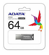 Флеш-накопичувач ADATA USB 2.0 AUV 250 64Gb Black, фото 3