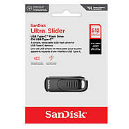 Флеш-накопичувач SanDisk USB 3.2 Gen1 Ultra Slider Type-C 512Gb (400 Mb/s), фото 3
