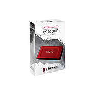 Портативний SSD Kingston XS1000R 1TB Red USB 3.2 Gen2 Type-C IP55 3D NAND, фото 3