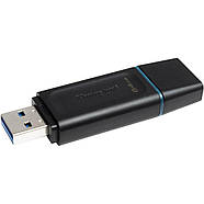 Флеш-накопичувач Kingston USB 3.2 DT Exodia 64GB Black/Teal, фото 4