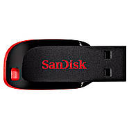 Флеш-накопичувач SanDisk USB 2.0 Cruzer Blade 128Gb Black/Red, фото 4