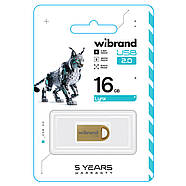 Флеш-накопичувач Wibrand USB 2.0 Lynx 16Gb Gold, фото 3