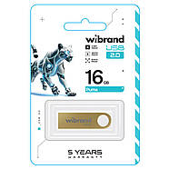 Флеш-накопичувач Wibrand USB 2.0 Puma 16Gb Gold, фото 3