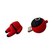 Флеш-накопичувач Wibrand USB 2.0 Squid Game 16Gb Red, фото 5