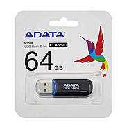 Флеш-накопичувач ADATA USB 2.0 C906 64Gb Black, фото 3