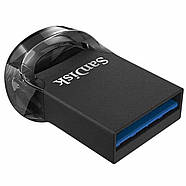 Флеш-накопичувач SanDisk USB 3.1 Ultra Fit 256Gb (130Mb/s) Black, фото 3