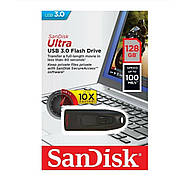 Флеш-накопичувач SanDisk USB 3.0 Ultra 128Gb (130Mb/s) Black, фото 3