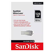 Флеш-накопичувач SanDisk USB 3.1 Ultra Luxe 128Gb (150Mb/s), фото 3