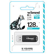 Флеш-накопичувач Wibrand USB 3.2 Gen1 Marten 128GB Black, фото 3