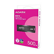 Портативний SSD ADATA SC610 500GB USB 3.2  550/500Mb/s Black, фото 3