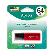 Флеш-накопичувач Apacer USB 3.2 Gen 1 AH25B 64Gb Red, фото 3