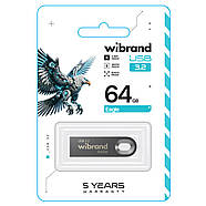 Флеш-накопичувач Wibrand USB 3.2 Gen1 Eagle 64GB Grey, фото 3