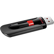 Флеш-накопичувач SanDisk USB 2.0 Cruzer Glide 256Gb Black/Red, фото 4