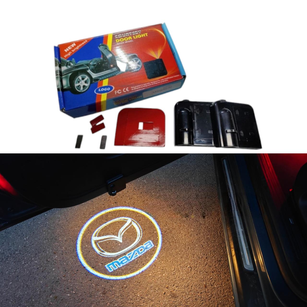 Світлодіодне підсвічування на дверях автомобіля з логотипом Mazda