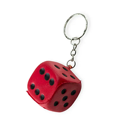 Брелок Кубик ігровий м'який плаває 3 см 12467