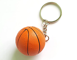 Брелок М'яч баскетбольний м'який плавальний 4 см 15670