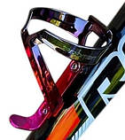 Фляготримач велосипедний хамелеон пластиковий Promend, універсальний різнобарвний, кріплення для пляшки фляги, фото 6