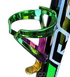 Фляготримач велосипедний хамелеон пластиковий Promend, універсальний різнобарвний, кріплення для пляшки фляги, фото 4