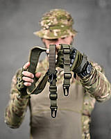 Двоточковий ремінь для зброї cordura Оливковий