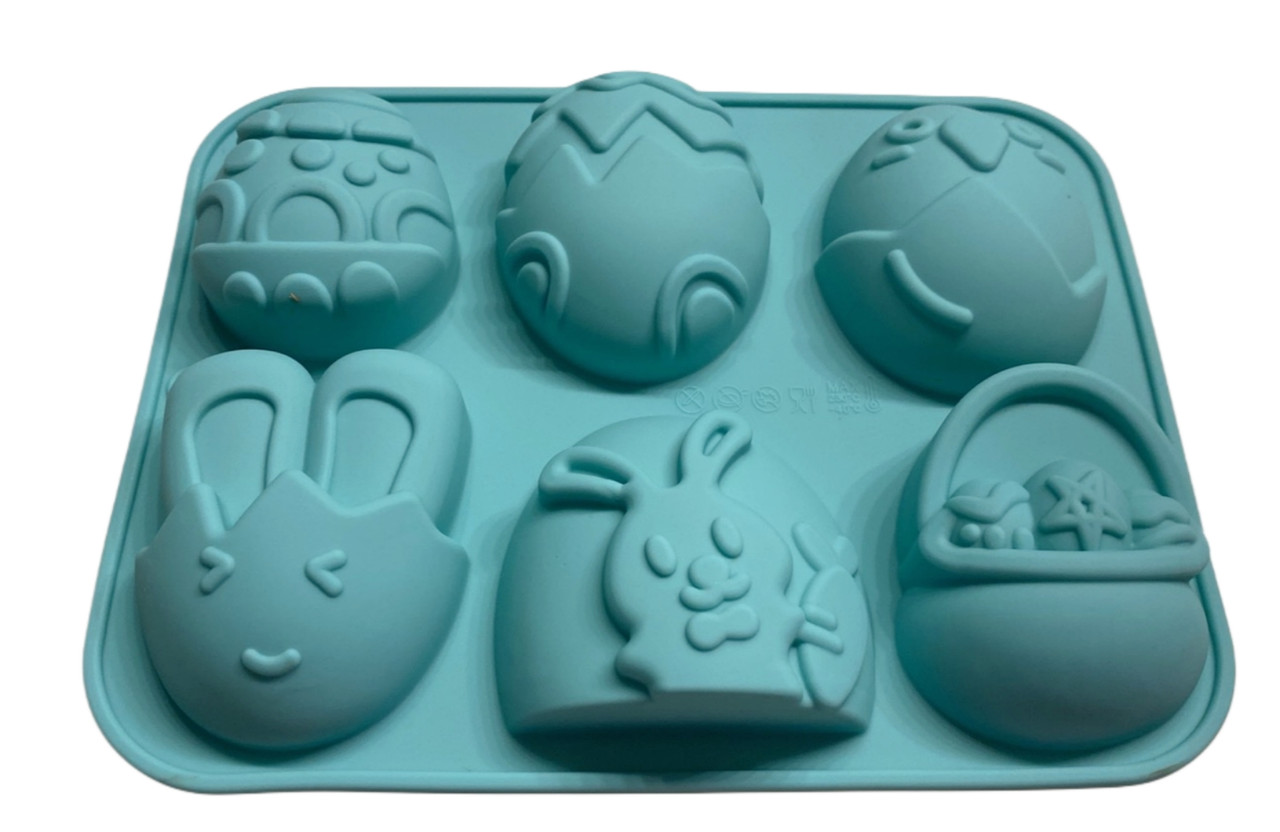 Форма силіконова для євродесертів Великодня тема 2 із 6 шт., фото 1