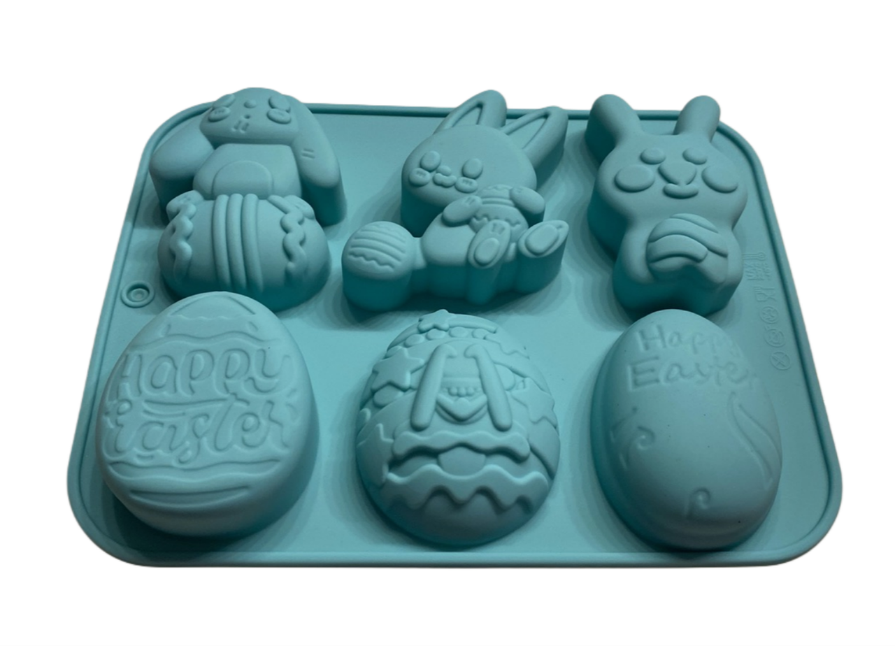 Форма силіконова для євродесертів Великодня тема 3 із 6 шт., фото 1