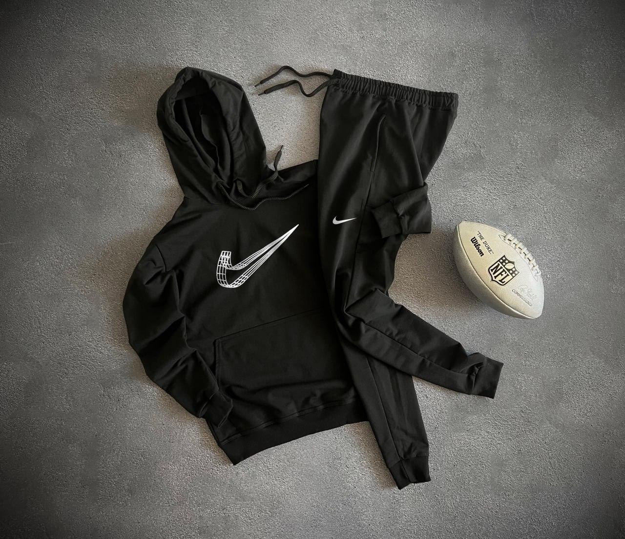 Спортивний костюм чоловічий Nike осінній весняний літній кофта штани найк чорний