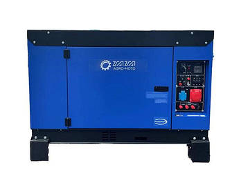 Генератор дизельний JM15000TD 12KW TATA із шумозаглушенням і зі свічкою накала