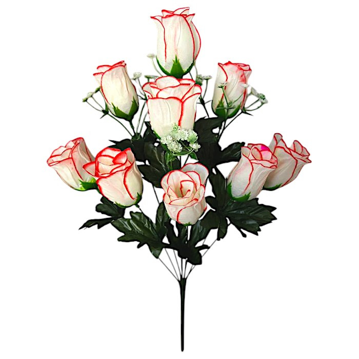 Штучні квіти букет искусственные бутоны роз Девятка, 58см, фото 1