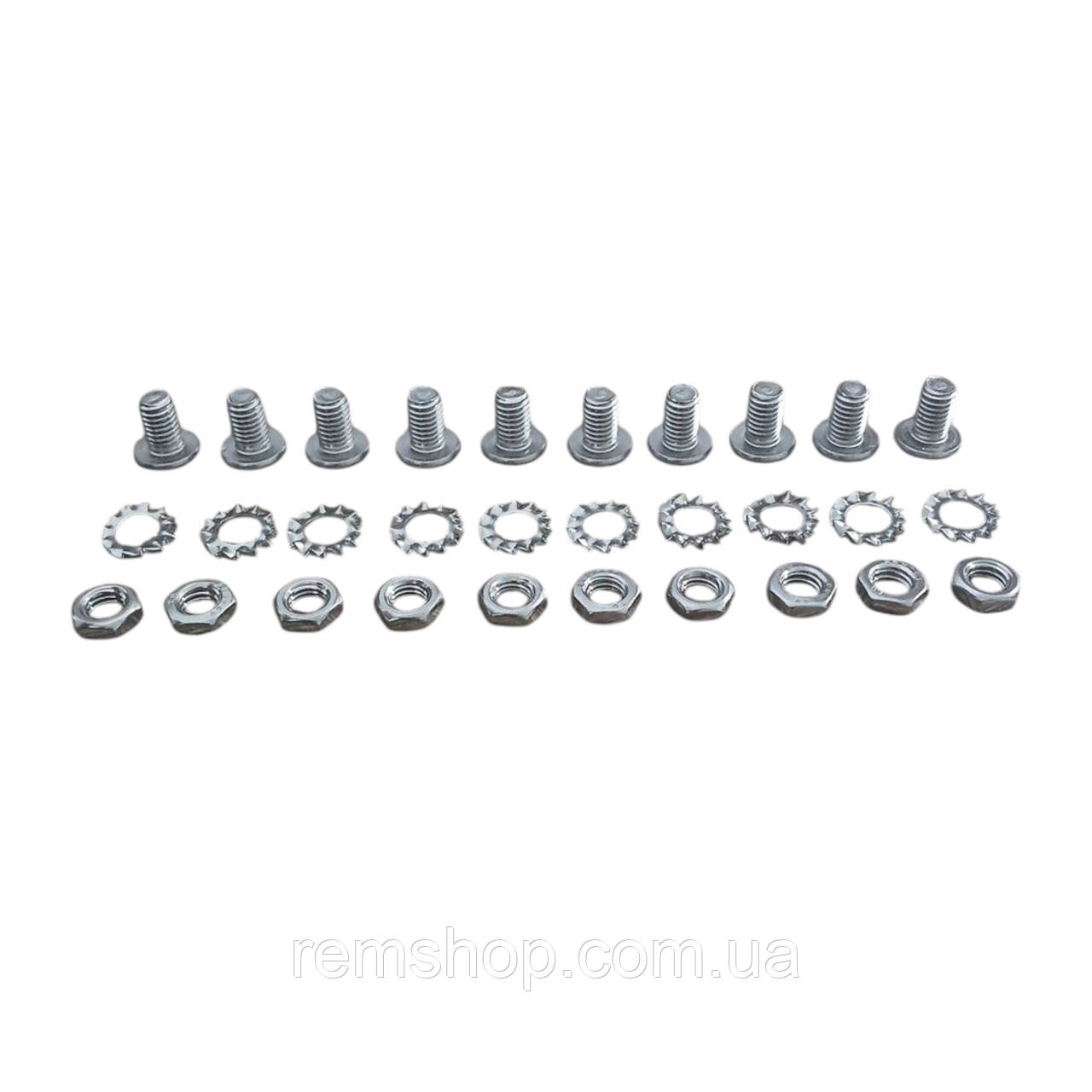 Комплект кріплень фланця для пральної машини Whirlpool, 10 шт/M5x0.8 (нержавійка)