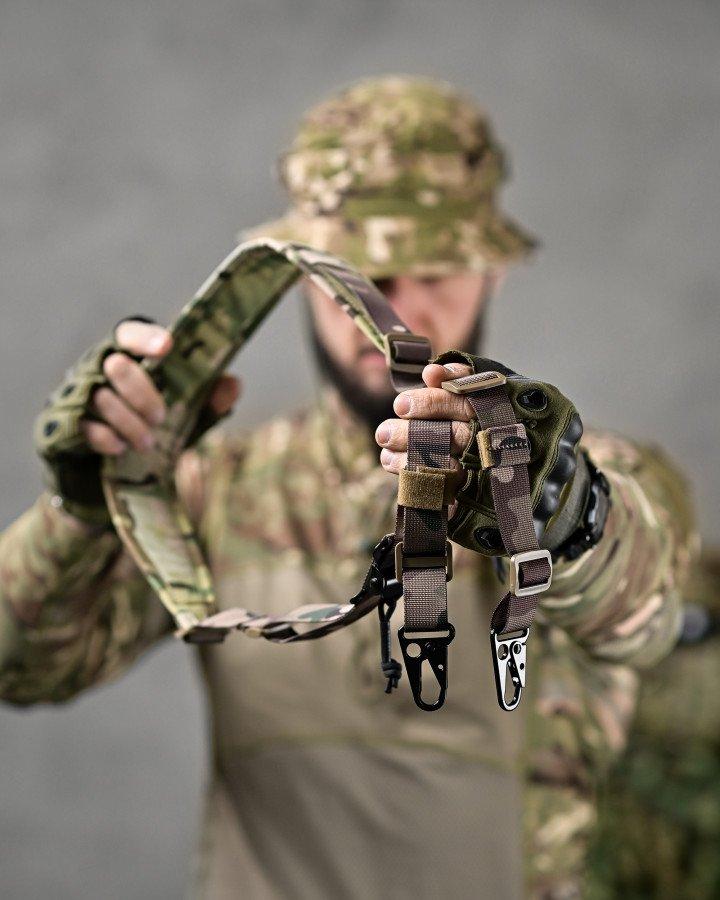 2х двоточковий ремінь для зброї cordura мультикам ДЛ6324