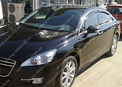 Вітровики вікон Пежо 508 (дефлектори бічних вікон Peugeot 508)