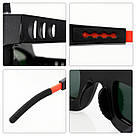 Захисні зварювальні окуляри Хамелеон, з чохлом / Окуляри зварювальника / Окуляри для зварювання з автоматичним затемненням, фото 4