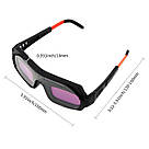 Захисні зварювальні окуляри Хамелеон, з чохлом / Окуляри зварювальника / Окуляри для зварювання з автоматичним затемненням, фото 8