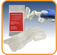 Бинт для тампонады Compressed Gauze 4,5" х 4,1 yards (11,43 см х 3,75 метра)