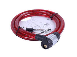 Замок протипригінний ZX2116 ТАТА, спіральний, 15 мм*1000 мм (під ключ)